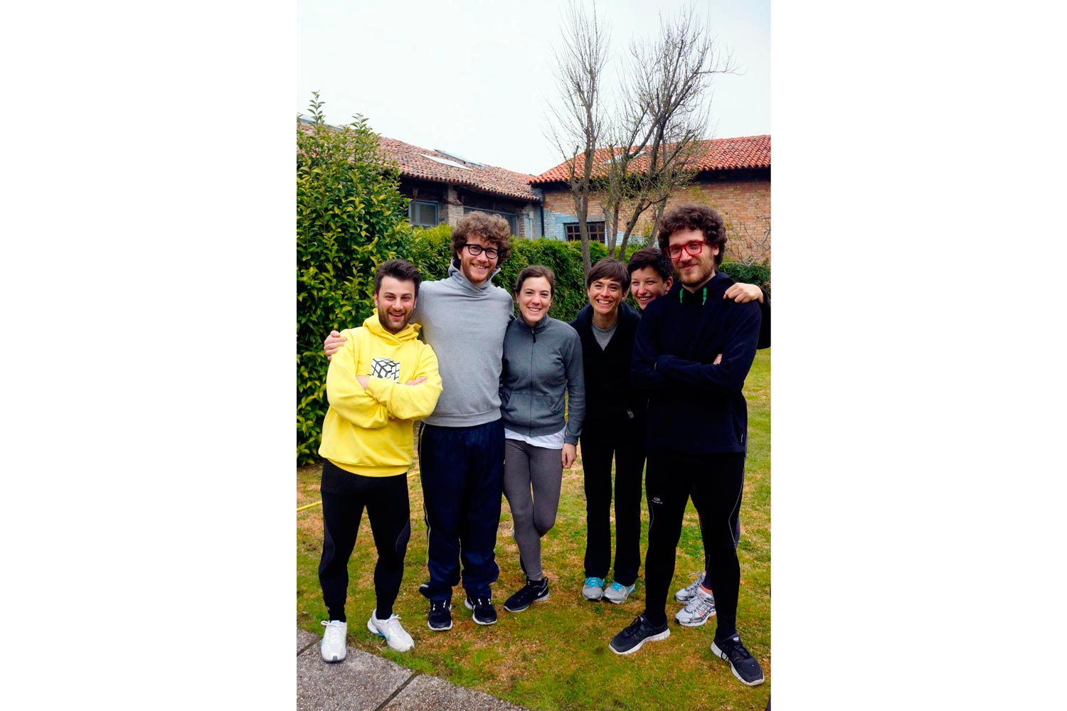 Group of runners before the run in Venice